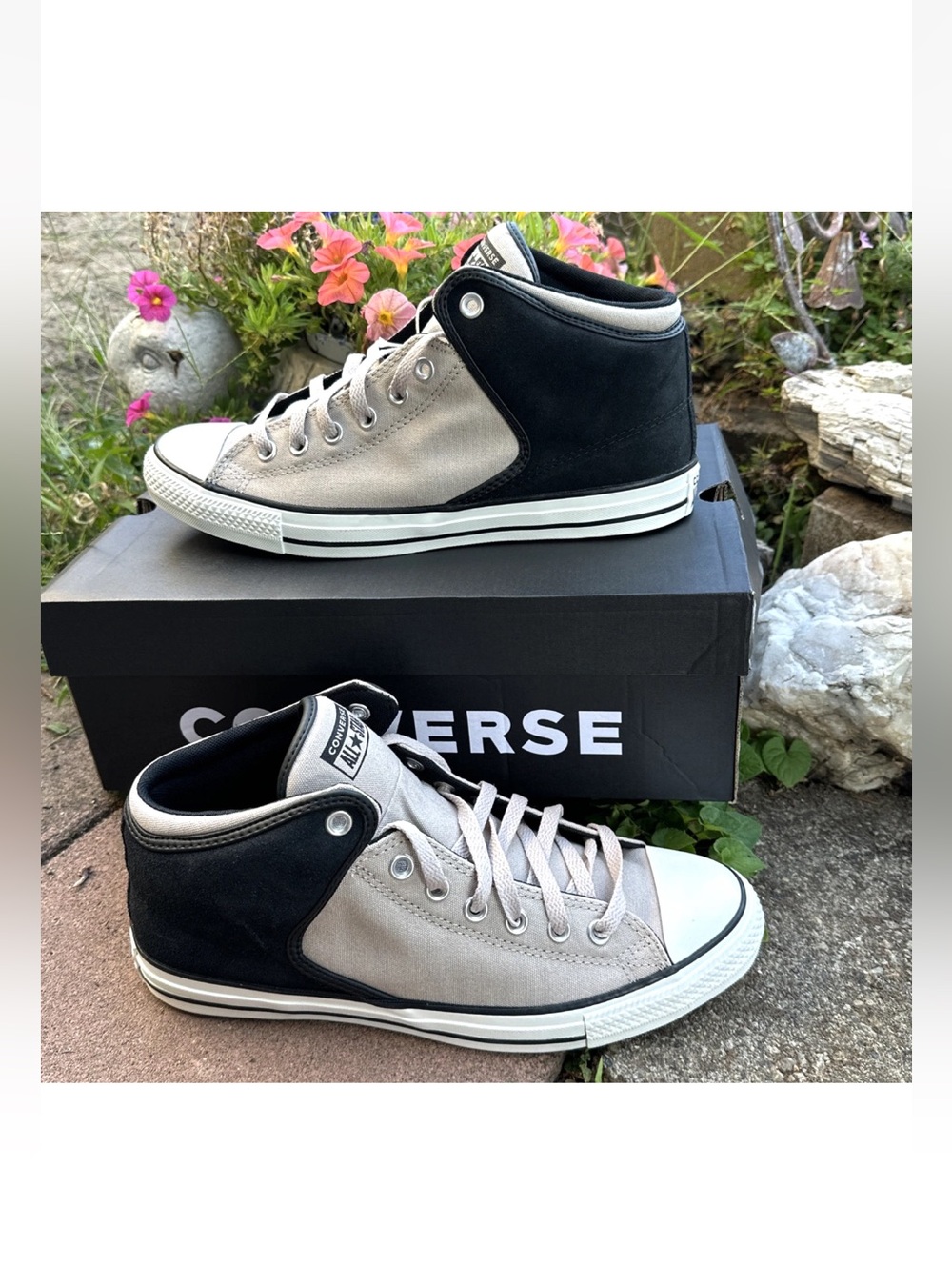 Converse CTAS High Street Mid Top Mens 10 Sneakers Papyrus/Black Tan A14294C